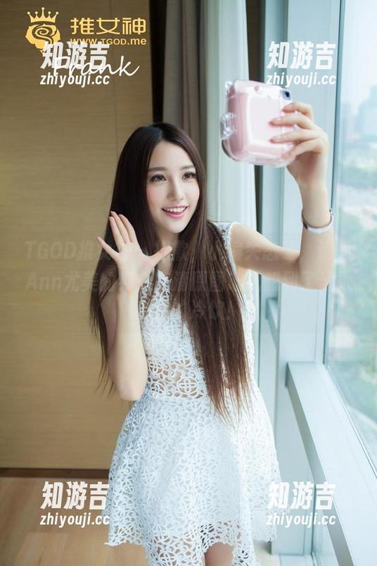 TGOD推女神 - 抱歉，小编失态了，这幅Ann尤美的纯白高清原图让我想到了沁人心脾的冷饮！