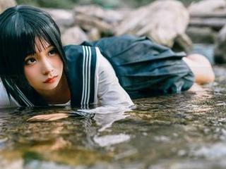 兔玩映画写真：当爱宕婚纱遇到奇怪的视角