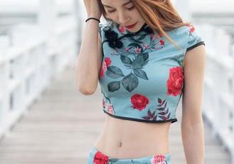 魅妍社 – 小乔Joyi旗袍照片大集合：历险未遂，却又欲罢不能！